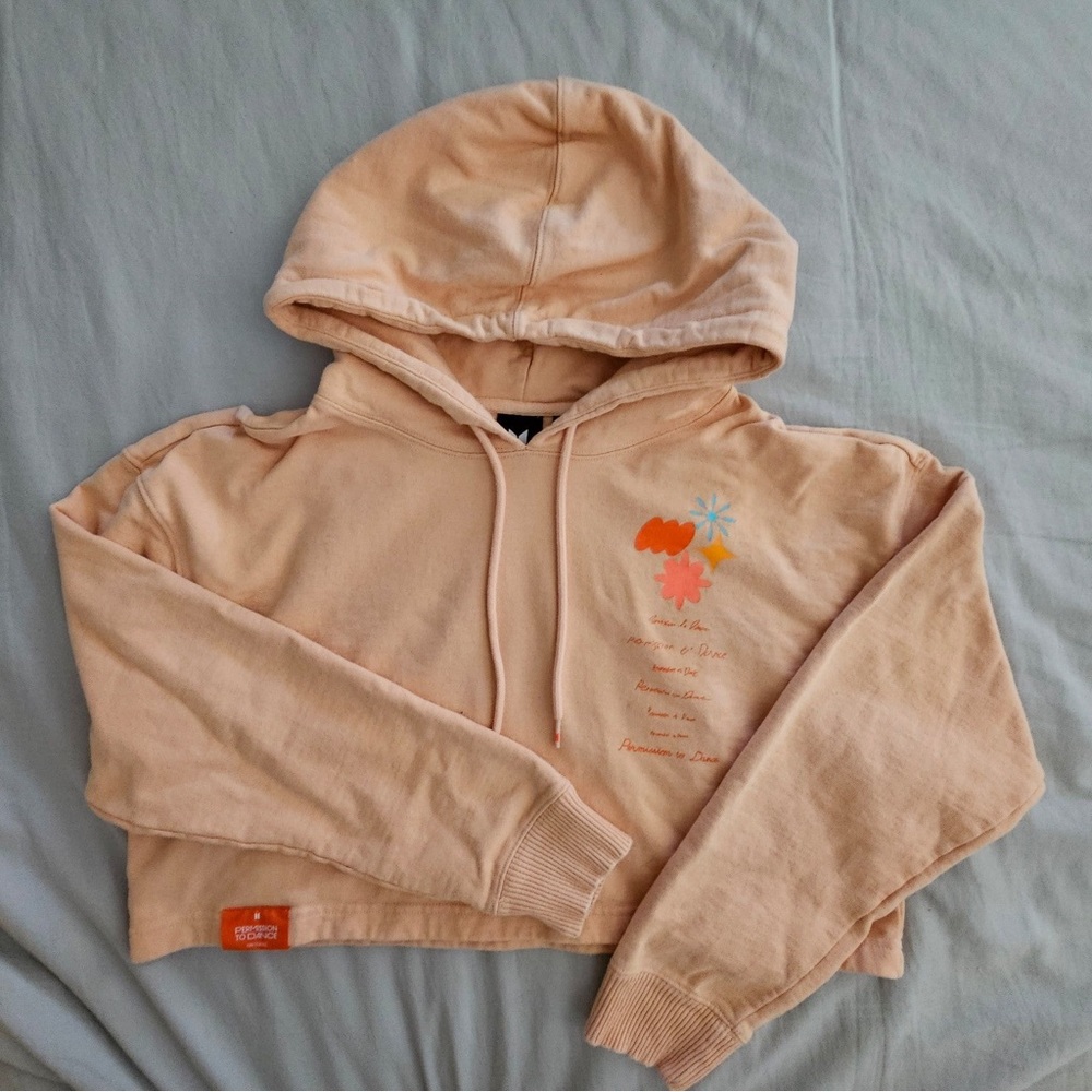 RARE BTS PTD LA Cropped Orange Hoodie